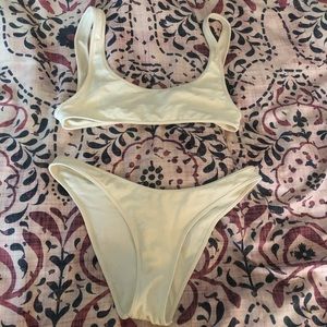 Cream Triangl Bikini